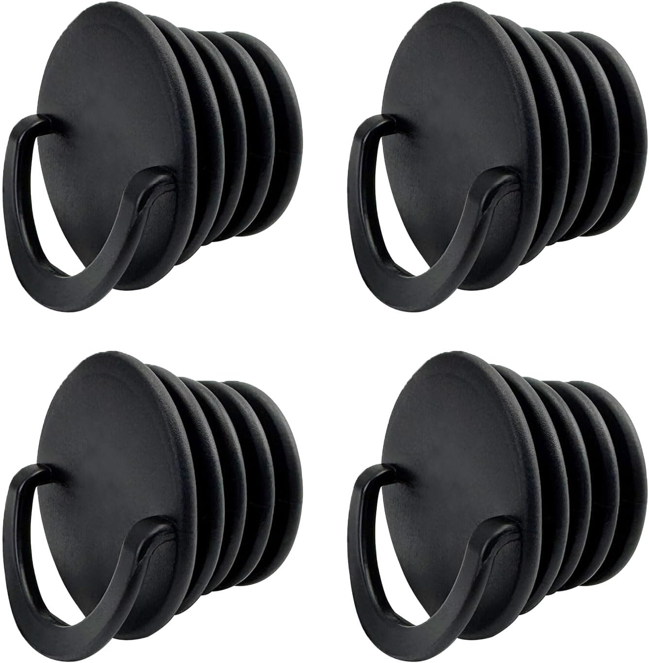 2/4個 カヤック スカッパー プラグ 排水穴 ストッパー 栓付き ハンドル PVC スカッパー ストッパー プ..