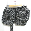 【中古】 美品 MARNI マルニ 総柄 ウエストバッグ ポーチ ブラック×ホワイト レディース Luxs ブランド古着のリュクス