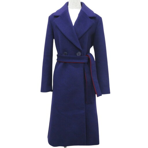 【中古】 美品 ARMANI EXCHANGE アルマーニエクスチェンジ ウール ダブルブレスト チェスターコート ベルテッドコート XS パープル レディース Luxs ブランド古着のリュクス 【中古】 美品 ARMANI EXCHANGE アルマーニエクスチェンジ ウール ダブルブレスト チェスターコート ベルテッドコート XS パープル レディース Luxs ブランド古着のリュクス