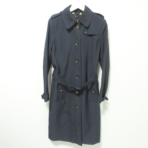 【中古】 良品 Tory Burch トリーバーチ ベルト付き シングル トレンチコート 4 ネイビー レディース Luxs ブランド古着のリュクス 【中古】 良品 Tory Burch トリーバーチ ベルト付き シングル トレンチコート 4 ネイビー レディース Luxs ブランド古着のリュクス