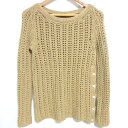 【中古】 美品 KITON キートン キトン 長袖 コットン ルーズニット セーター 36 ベージュ レディース Luxs ブランド古着のリュクス(4)