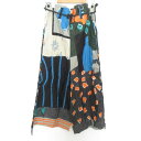 【中古】 美品 21SS ISSEY MIYAKE イッセイミヤケ Temporary Room Wide Trousers パッチワーク クロップドパンツ 1...