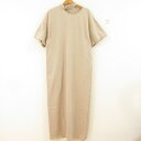 【中古】 美品 21AW LE CIEL BLEU ルシェルブルー Cut-Out Tee Dress カットアウト 半袖 ロング丈 カットソーワンピース 36 ベージュ レディース Luxs ブランド古着のリュクス(4)