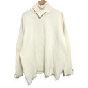 【中古】 美品 23AW CULLNI クルニ Double High Neck Slit Knit 2枚衿 ハイネック ミドルゲージニット セーター 23-A...