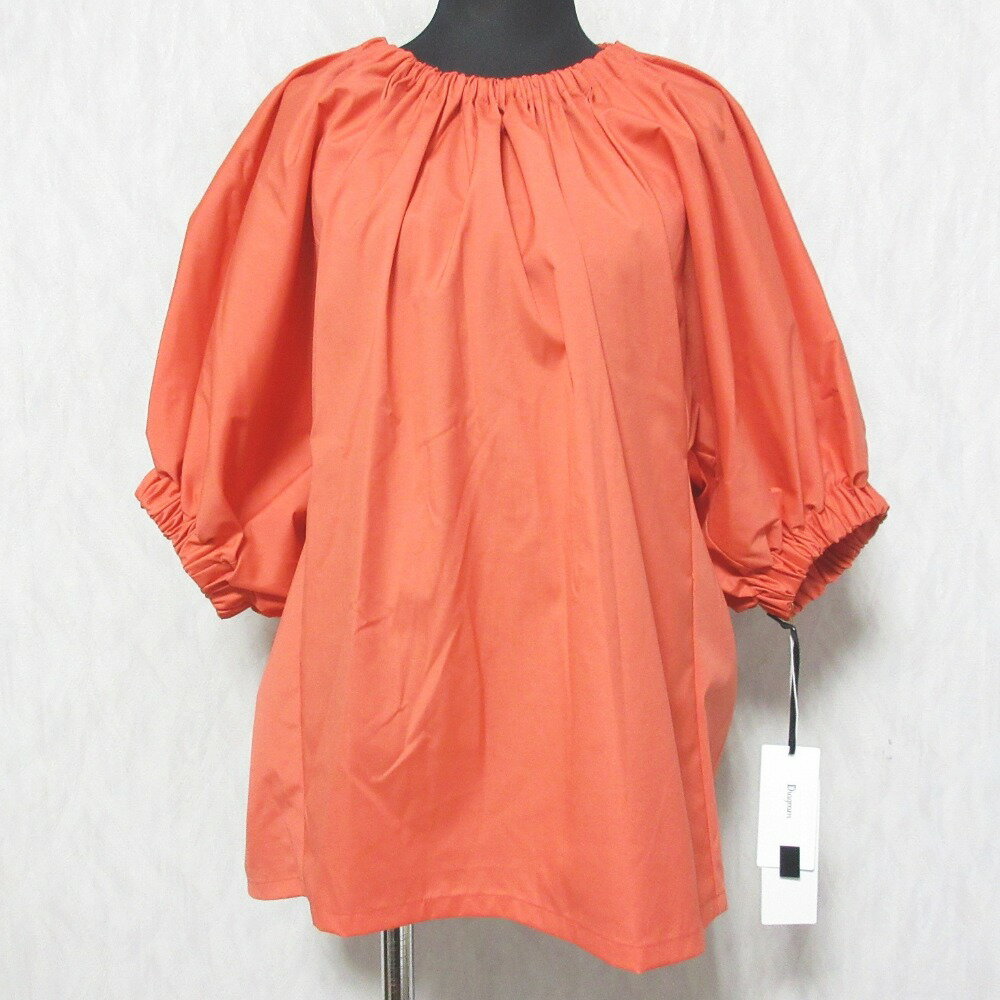 【中古】 未使用 Diagram ダイアグラム グレースコンチネンタル 23AW ドルマンボリュームトップス シャツ ブラウス 0323341166 36 オレンジ レディース Luxs ブランド古着のリュクス