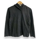 【中古】 ほぼ美品 20AW EMPORIO ARMANI エンポリオアルマーニ ロゴ プルオーバー ニット パーカー 38 ブラック レディース Luxs ブランド古着のリュクス(4)
