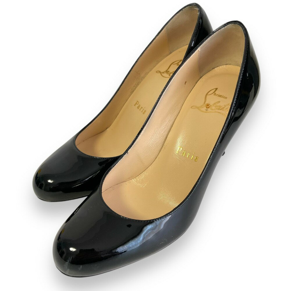 Christian Louboutin パテント アーモンドトゥ パンプス ブラッ 楽天市場】Christian Louboutin(形状(つま先)アーモンドトゥ