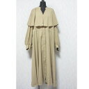 【中古】 美品 ELENDEEK エレンディーク 22SS ナイロンラッフルカラー ペーパーナイロンケープコート 512210020201-01 02 ベージュ...