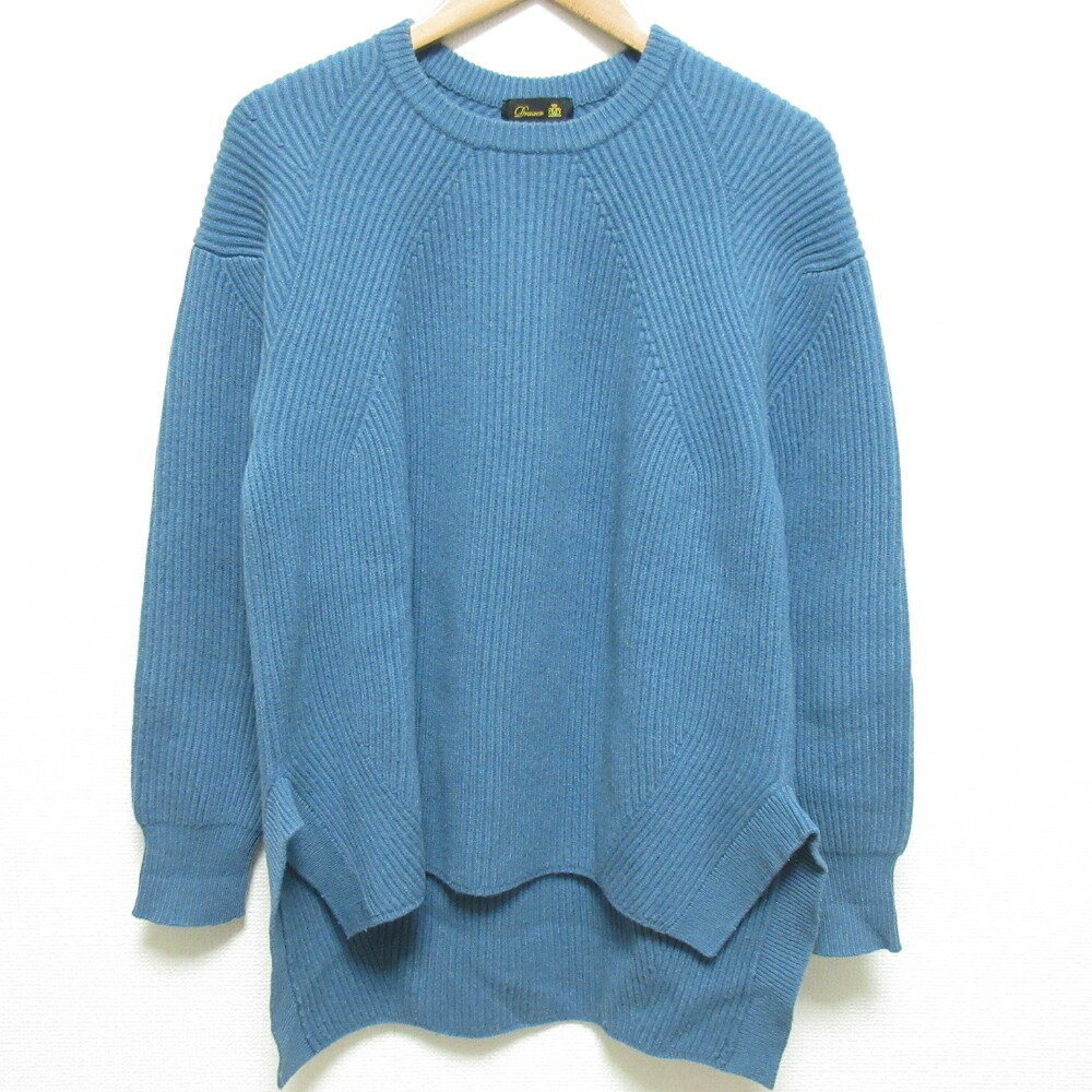 美品】DRAWER ドゥロワー カシミヤ混 クルーネックネック 美品】DRAWER ドゥロワー カシミヤ混 クルーネックネック