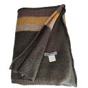 【中古】 良品 ISSEY MIYAKE イッセイミヤケ ヴィンテージ 80s 筆タグ ボーダー柄 ニット ワイドマフラー 大判 ストール カーキ系 レディース Luxs ブランド古着のリュクス(4)