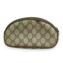 【中古】 良品 GUCCI オールドグッチ ヴィンテージ GG柄 コスメポーチ マルチケース ベージュ系 レディース Luxs ブランド古着のリュクス