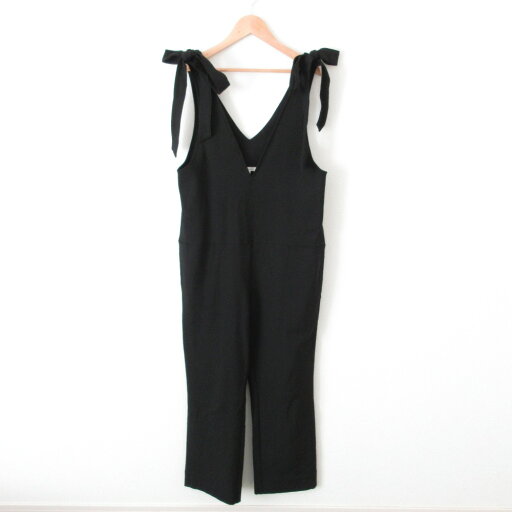 【中古】 美品 22AW yori ヨリ ストレッチ 裏起毛 Vネック リボンサロペット オールインワン YR2224-126AW 36 ブラック レディース Luxs ブランド古着のリュクス 【中古】 美品 22AW yori ヨリ ストレッチ 裏起毛 Vネック リボンサロペット オールインワン YR2224-126AW 36 ブラック レディース Luxs ブランド古着のリュクス