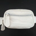 【中古】 良品 Maison Margiela 11 メゾンマルジェラ コットンデニム ボディバッグ ウエストポーチ S55WB0019 PR012 ホワイト ...