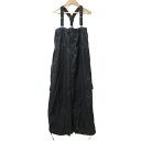 【中古】美品 23SS AMERI アメリ MANY WAY SUSPENDER SKIRT イージーウエスト サスペンダーロングスカート 01310921030 M ブラック レディース Luxs ブランド古着のリュクス