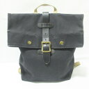 【中古】 良品 CLEDRAN クレドラン RESSE ROLL RUCKSACK キャンバス リュック バックパック デイパック ブラック レディース Lux...