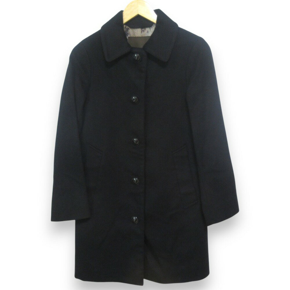 【中古】 美品 MACKINTOSH マッキントッシュ ウールブレンド 裏地パイソン柄プリント ロゴ