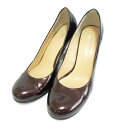 【中古】 美品 UNITED NUDE ユナイテッドヌード eamaz イームズ パテントレザー ラウンドトゥ パンプス サイズ37 約23.5〜24cm ボルドー レディース Luxs ブランド古着のリュクス(4)