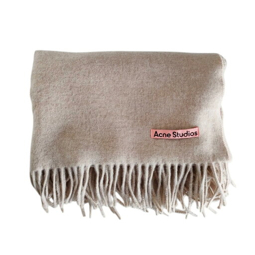 【中古】 美品 Acne Studios アクネストゥディオズ フリンジウールスカーフ オーバーサイズ 大判 ストール マフラー CA0209 ベージュ系 メンズ レディース Luxs ブランド古着のリュクス 【中古】 美品 Acne Studios アクネストゥディオズ フリンジウールスカーフ オーバーサイズ 大判 ストール マフラー CA0209 ベージュ系 メンズ レディース Luxs ブランド古着のリュクス