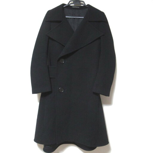 【中古】美品 05AW Yohji Yamamoto ヨウジヤマモト ウール ダブルブレスト ベルテッド ラップ コート FN-C22-148 1サイズ ブラック メンズ Luxs ブランド古着のリュクス 【中古】美品 05AW Yohji Yamamoto ヨウジヤマモト ウール ダブルブレスト ベルテッド ラップ コート FN-C22-148 1サイズ ブラック メンズ Luxs ブランド古着のリュクス