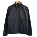 【中古】 良品 THE NORTH FACE ノースフェイス 日本未発売 切替 ハーフジップ プルオーバー フリースジャケット アノラックパーカー S ブラック...