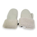 【中古】美品 22AW Yves salomon イヴサロモン ムートングローブ 手袋 サイズF アイボリー レディース Luxs ブランド古着のリュクス