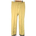 【楽天スーパーSALE20%OFF】【中古】美品 PLAN C プランシー センタープレス フレアパンツ スラックスパンツ トラウザーズ PNCAA06L00TP022 42サイズ イエロー レディース Luxs ブランド古着のリュクス