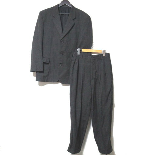 【中古】良品 COMME des GARCONS HOMME コムデギャルソン ヴィンテージ チェック テーラードジャケット スラックス スーツ セットアップ M メンズ Luxs ブランド古着のリュクス 【中古】良品 COMME des GARCONS HOMME コムデギャルソン ヴィンテージ チェック テーラードジャケット スラックス スーツ セットアップ M メンズ Luxs ブランド古着のリュクス