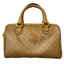 【中古】良品 FENDI フェンディ ヴィンテージ ズッカ柄 ミニボストンバッグ ハンドバッグ ベージュ レディース Luxs ブランド古着のリュクス