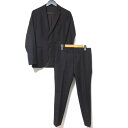 【中古】美品 HUGO BOSS ヒューゴボス エクストラスリムフィット テーラードジャケット+スラックスパンツ スーツ 44 ダークブラウン メンズ Luxs...