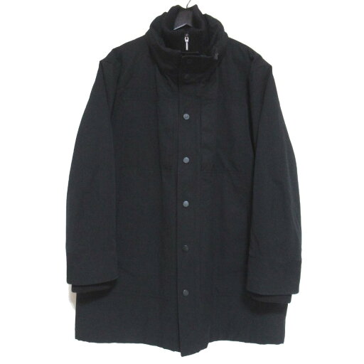 【中古】良品 ARMANI COLLEZIONI アルマーニコレッツォーニ レイヤードデザイン コート 48サイズ ブラック メンズ Luxs ブランド古着のリュクス 【中古】良品 ARMANI COLLEZIONI アルマーニコレッツォーニ レイヤードデザイン コート 48サイズ ブラック メンズ Luxs ブランド古着のリュクス