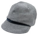 【中古】良品 UNTITLED アンタイトル キャスケット 帽子 ハット ハンチング ウール グレー レディース Luxs ブランド古着のリュクス
