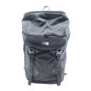 【中古】美品 NEW ERA ニューエラ リュック バックパック デイパック ロゴ カバン 鞄 大容量収納 ナイロン製 黒 ブラック メンズ レディース Lux...