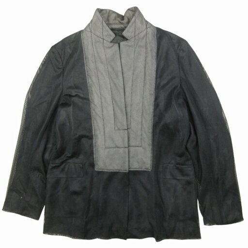 【中古】美品 90's JIL SANDER ジルサンダー MESH JACKET メッシュ素材 ジャケット ブルゾン アウター 総裏 ヴィンテージ 38 黒 ブラック レディース Luxs ブランド古着のリュクス 【中古】美品 90's JIL SANDER ジルサンダー MESH JACKET メッシュ素材 ジャケット ブルゾン アウター 総裏 ヴィンテージ 38 黒 ブラック レディース Luxs ブランド古着のリュクス