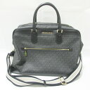 【中古】新品同様 MICHAEL KORS マイケルコース トラベル シグネチャー柄 ラージ ウィークエンダー 2WAY ボストンバッグ 35T9GTFU3B ...