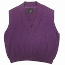 【中古】良品 18aw UNUSED アンユーズド V-neck knit vest US1499 Vネック ニット ベスト オーバーサイズ サイドジップ セー...