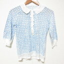 mina perhonen ミナペルホネン 五分 七分袖ポロシャツ 中古 古着 USED