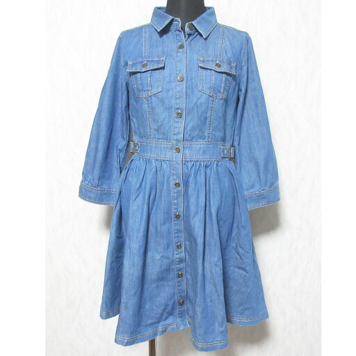 【中古】美品 BLUE LABEL CRESTBRIDGE ブルーレーベルクレストブリッジ デニム シャツワンピース 55J10-307-28 36 インディゴ レディース Luxs ブランド古着のリュクス 【中古】美品 BLUE LABEL CRESTBRIDGE ブルーレーベルクレストブリッジ デニム シャツワンピース 55J10-307-28 36 インディゴ レディース Luxs ブランド古着のリュクス
