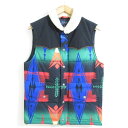 【中古】美品 20SS POLO RALPH LAUREN ポロラルフローレン ネイティブ柄 ボア襟 中綿 パデッドベスト XS マルチカラー メンズ Luxs...