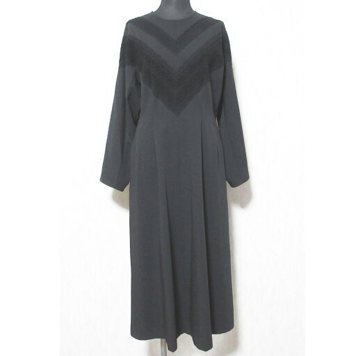 【中古】美品 LE CIEL BLEU ルシェルブルー V-line Lace Dress レース 切替 長袖 ロングワンピース ドレス 22S65312 36 ブラック レディース Luxs ブランド古着のリュクス 【中古】美品 LE CIEL BLEU ルシェルブルー V-line Lace Dress レース 切替 長袖 ロングワンピース ドレス 22S65312 36 ブラック レディース Luxs ブランド古着のリュクス