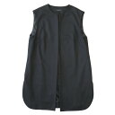 【中古】新品同様 TRANS WORK トランスワーク ベスト ジレ カットソー ノースリーブ U1E05-813-09 サイズ38 黒 ブラック レディース ...