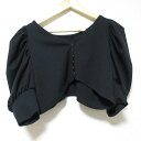【中古】美品 22AW AMERI アメリ 3WAY VOLUME SLEEVE LAYERED TOP ショートトップス カーディガン シアータンクトップ セ...