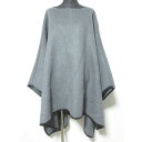 【中古】美品 Traditional Weatherwear トラディショナルウェザーウェア MORPETH モーペス ポンチョ コート L202APFCO0225MA 34 グレー レディース Luxs ブランド古着のリュクス