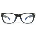 【中古】美品 Ray-ban レイバン NEW WAYFARER CLASSIC 度なし セルフレーム フルリム メガネ RB2132-F 52□18-140 ブラック メンズ Luxs ブランド古着のリュクス(4)