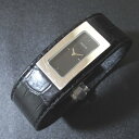 【中古】美品 GUCCI グッチ クォーツ 2針式 クロコダイルレザー バングルウォッチ レディースウォッチ 腕時計 7800S ブラック メンズ レディース Luxs ブランド古着のリュクス(2)