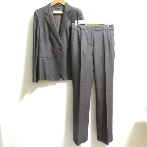 【中古】良品 Max Mara マックスマーラ シルクブレンド ストレッチ シングルジャケット パンツ スーツ セットアップ 40/38 ブラウン レディース Luxs ブランド古着のリュクス 【中古】良品 Max Mara マックスマーラ シルクブレンド ストレッチ シングルジャケット パンツ スーツ セットアップ 40/38 ブラウン レディース Luxs ブランド古着のリュクス