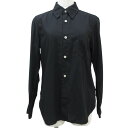 【中古】美品 COMME des GARCON コムデギャルソン AD2019 ロングスリーブ シャツ ブラウス XS ブラック レディース Luxs ブランド古着のリュクス(4)