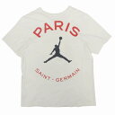 【中古】良品 JORDAN BRAND ジョーダンブランド NIKE ナイキ ロゴプリント Tシャツ カットソー クルーネック DB6515-100 2XL 白 ホワイト メンズ Luxs ブランド古着のリュクス
