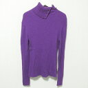 【中古】美品 23AW To b. by agnes b. アニエスベー シルクブレンド ニュータートル プルオーバー ニット セーター Tu パープル レディース Luxs ブランド古着のリュクス