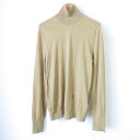 【中古】良品 BURBERRY バーバリー カシミヤ シルクブレンド ロングスリーブ ハイネックニット セーター M キャメル レディース Luxs ブランド古着のリュクス
