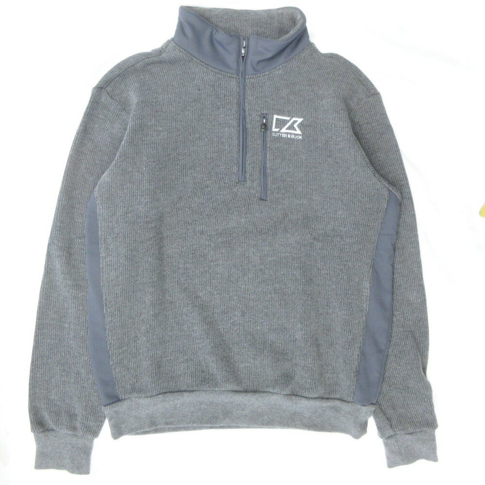【中古】良品 CUTTER&BUCK カッターアンドバック ハーフジップ スウェット トレーナー ゴルフウェア カ..